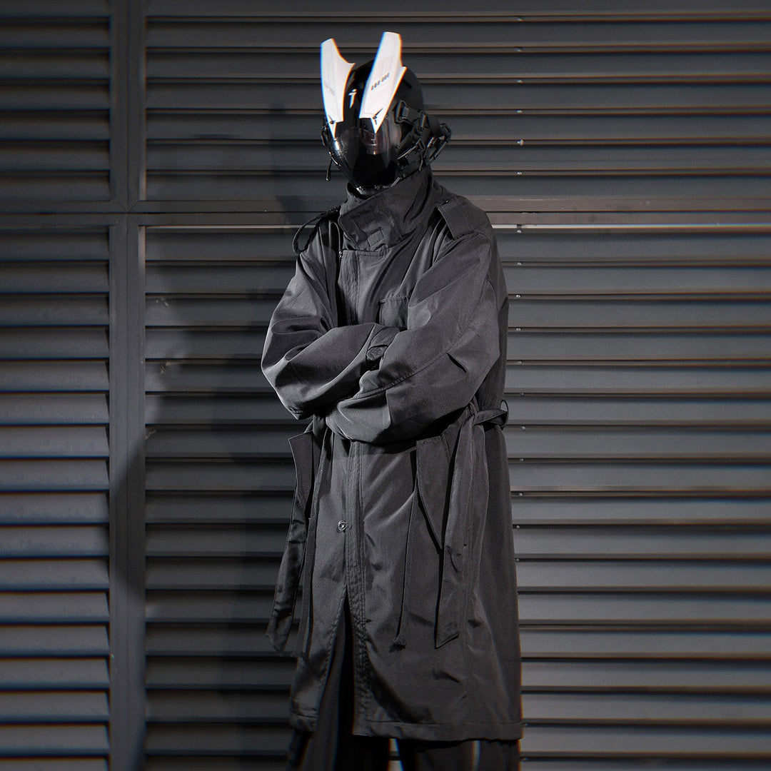 HiJ38 I-Tech Anorak Trench Coat