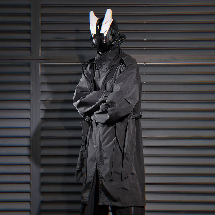 HiJ38 I-Tech Anorak Trench Coat