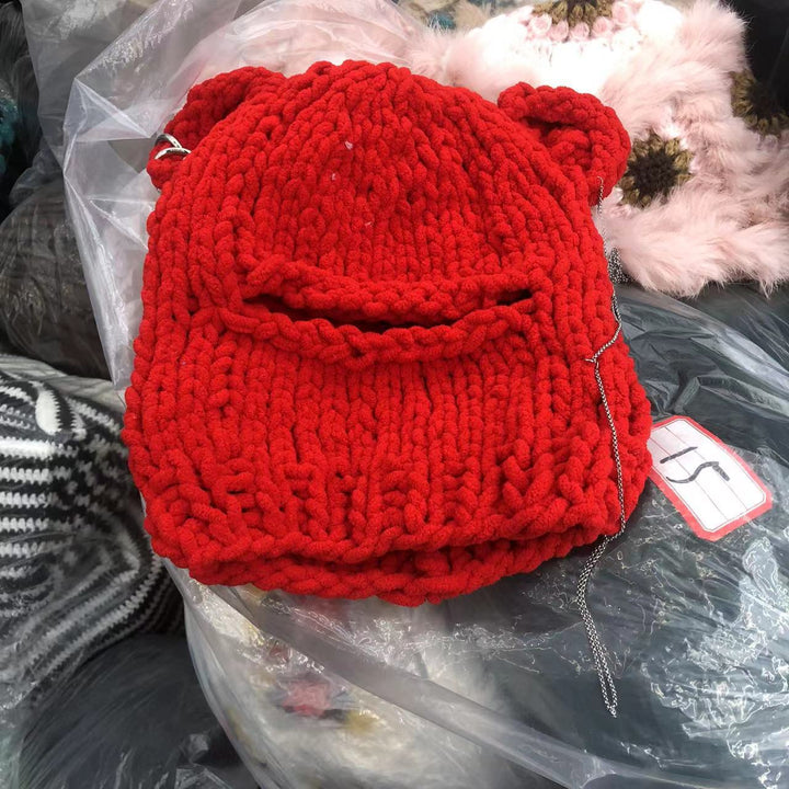 Ninja Bear Knitted Hat