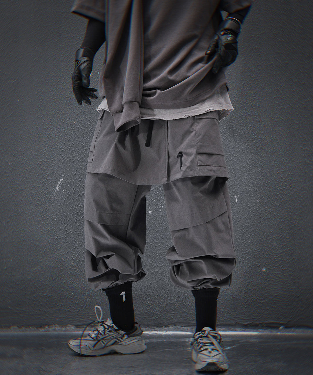 HiP80 Grey Samurai Pants