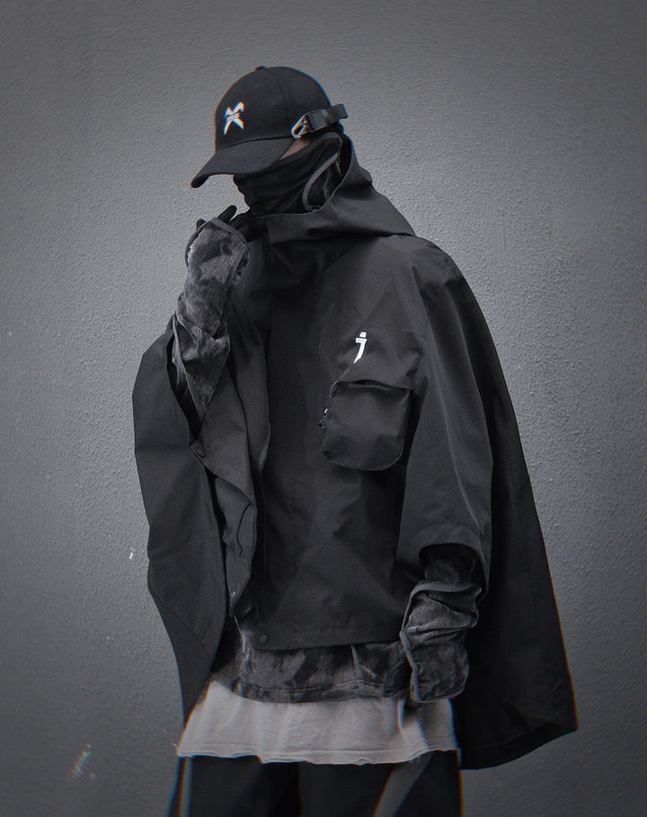 HiJ40 Black I-Tech Poncho