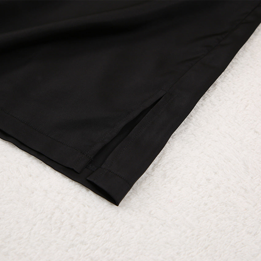 Women's Home Lounge-wear Super Baggy Silk Monocolor Pajamas