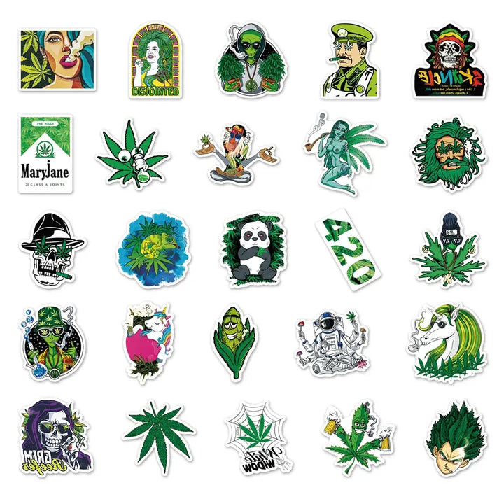 Green Wizard Stickers