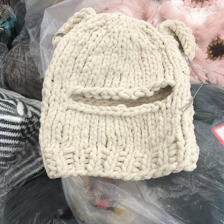 Ninja Bear Knitted Hat