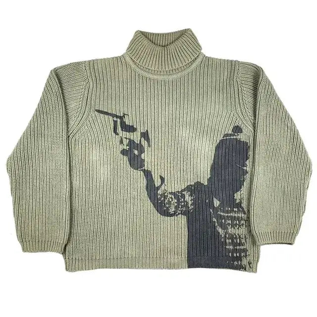 Vintage Knit Gun Sweater