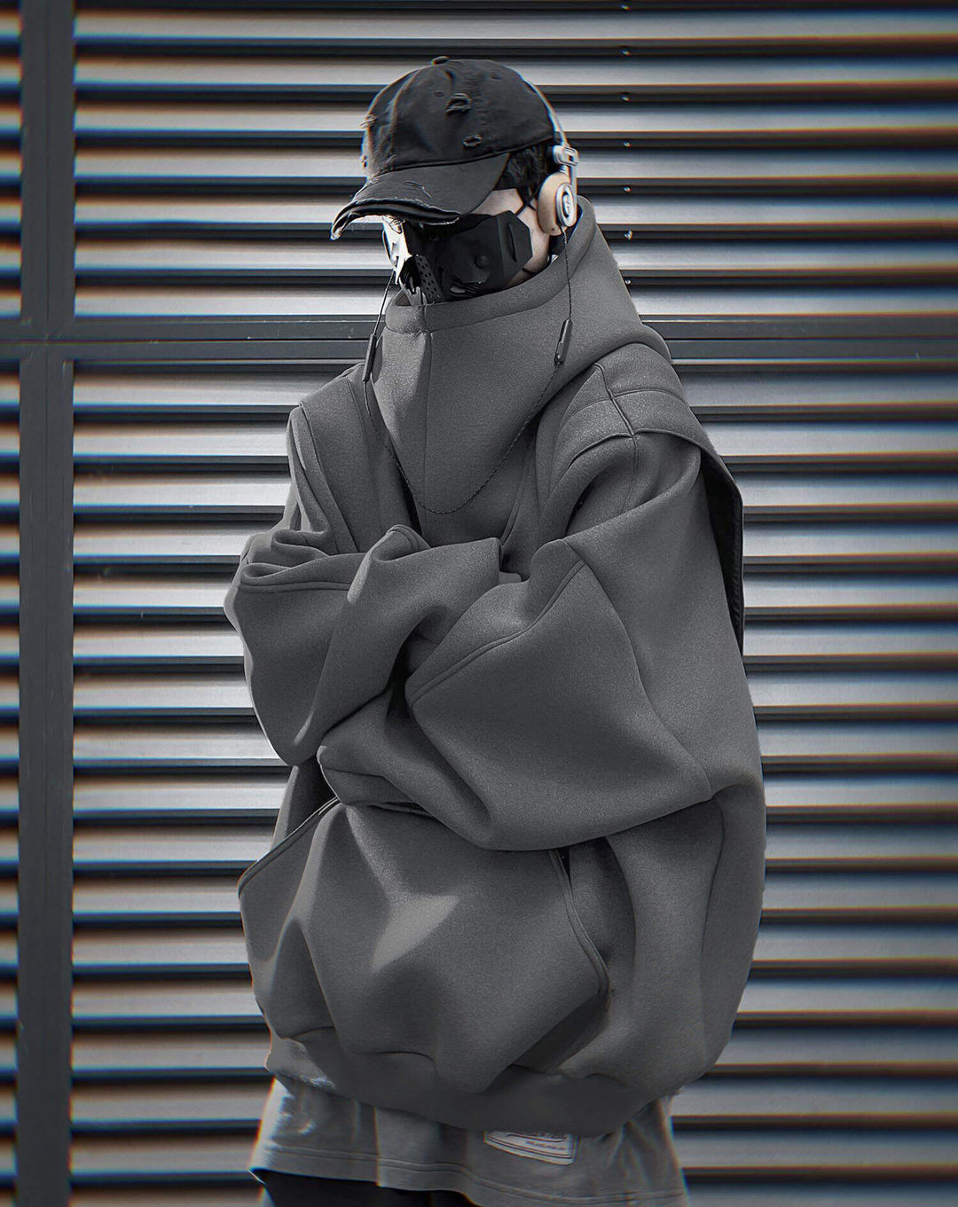 HiH50 Grey Nexus Hoodie