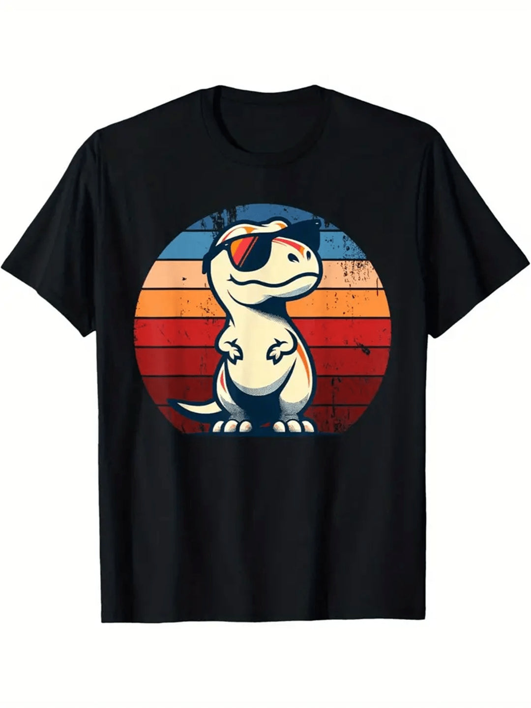 Men's Creative Tops, Casual Short Sleeved Round Neck T-shirts, Summer Outdoor Men's Clothing