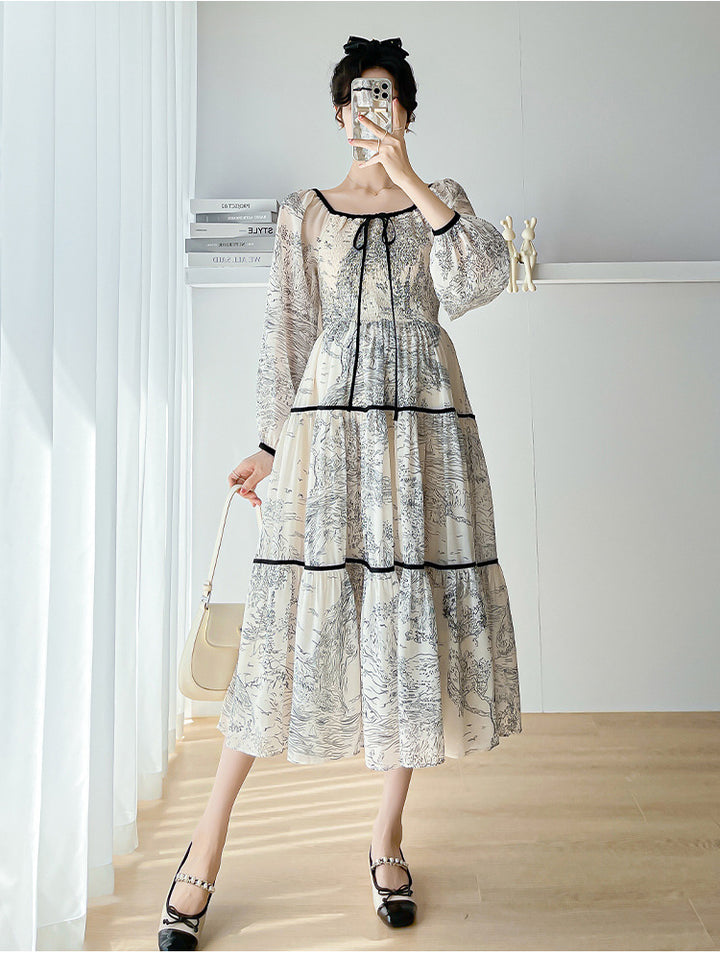 Relex-fit  French Frill dress / Skirt