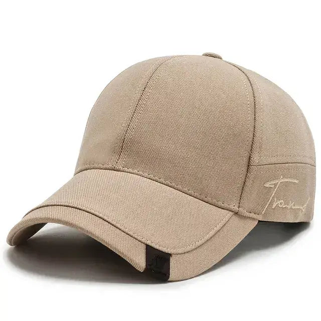 High Quality Men Solid Cotton Baseball Cap Luxury Fashion Black Outdoor Sports Peaked Hat Bone Sunshade Gorras Trucker Hats Kpop