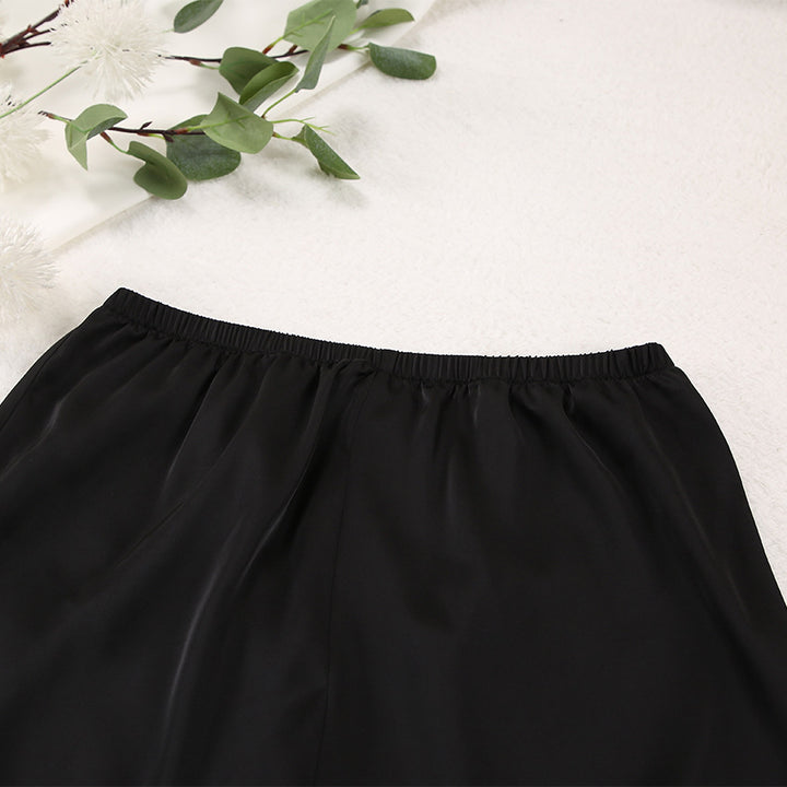 Women's Home Lounge-wear Super Baggy Silk Monocolor Pajamas