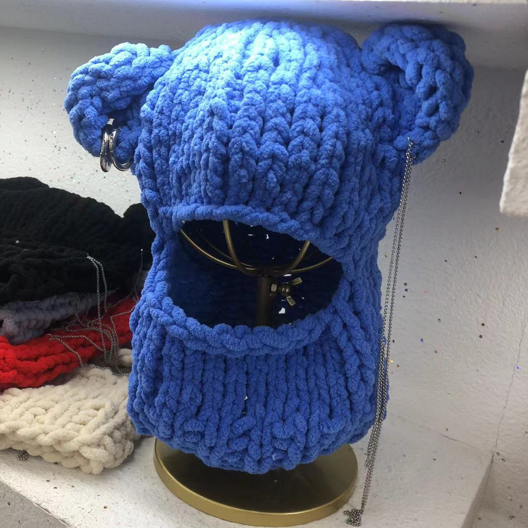 Ninja Bear Knitted Hat