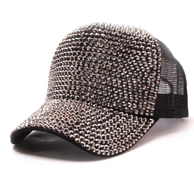 Rhinestone Baseball Cap Diamond Snap Back Unisex Hip Hop hat