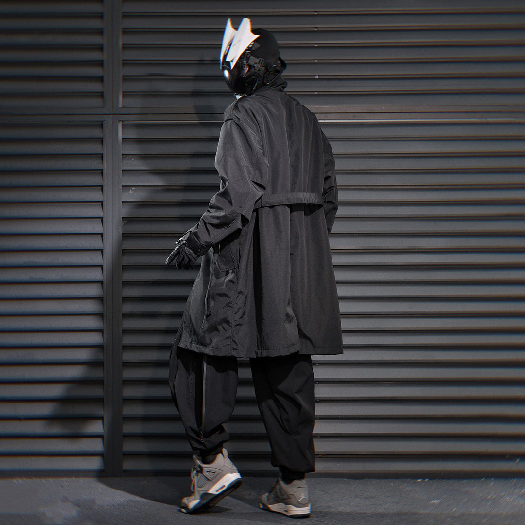 HiJ38 I-Tech Anorak Trench Coat