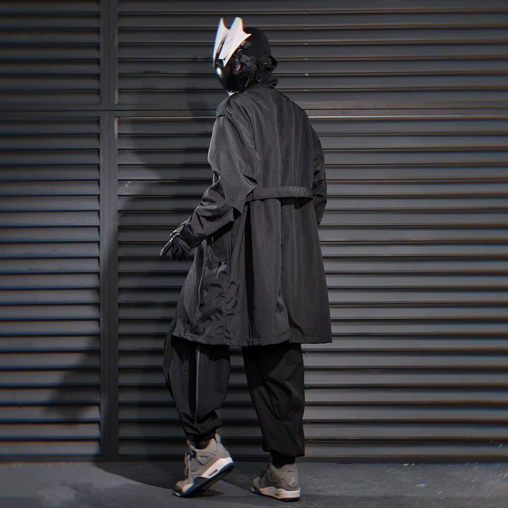 HiJ38 I-Tech Anorak Trench Coat