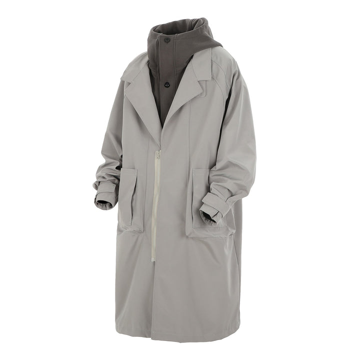 HiJ36 Grey Urban Trench Coat