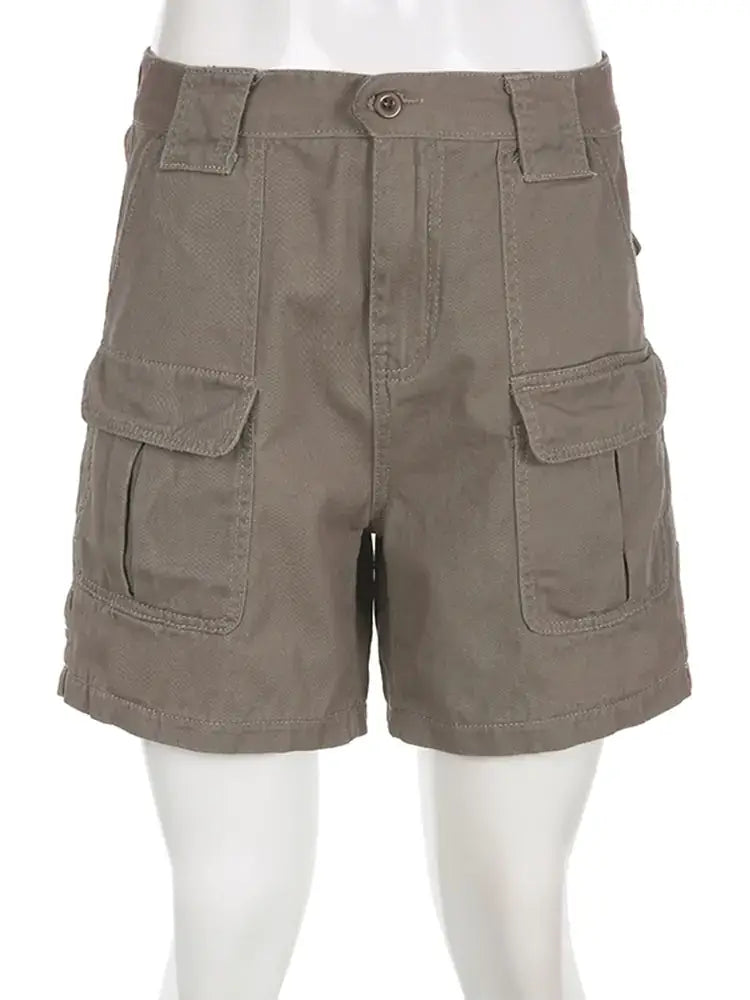 Pockets Stitch Straight Leg Women's Short