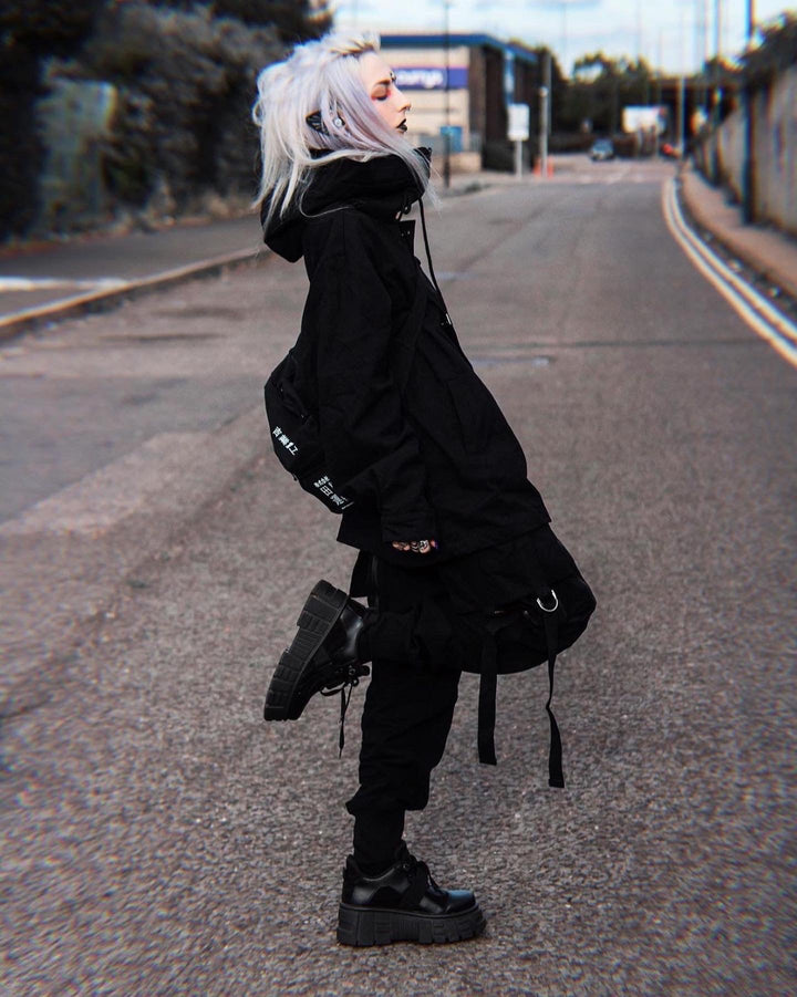 Turtleneck Hooded Zip Up Jacket For Men