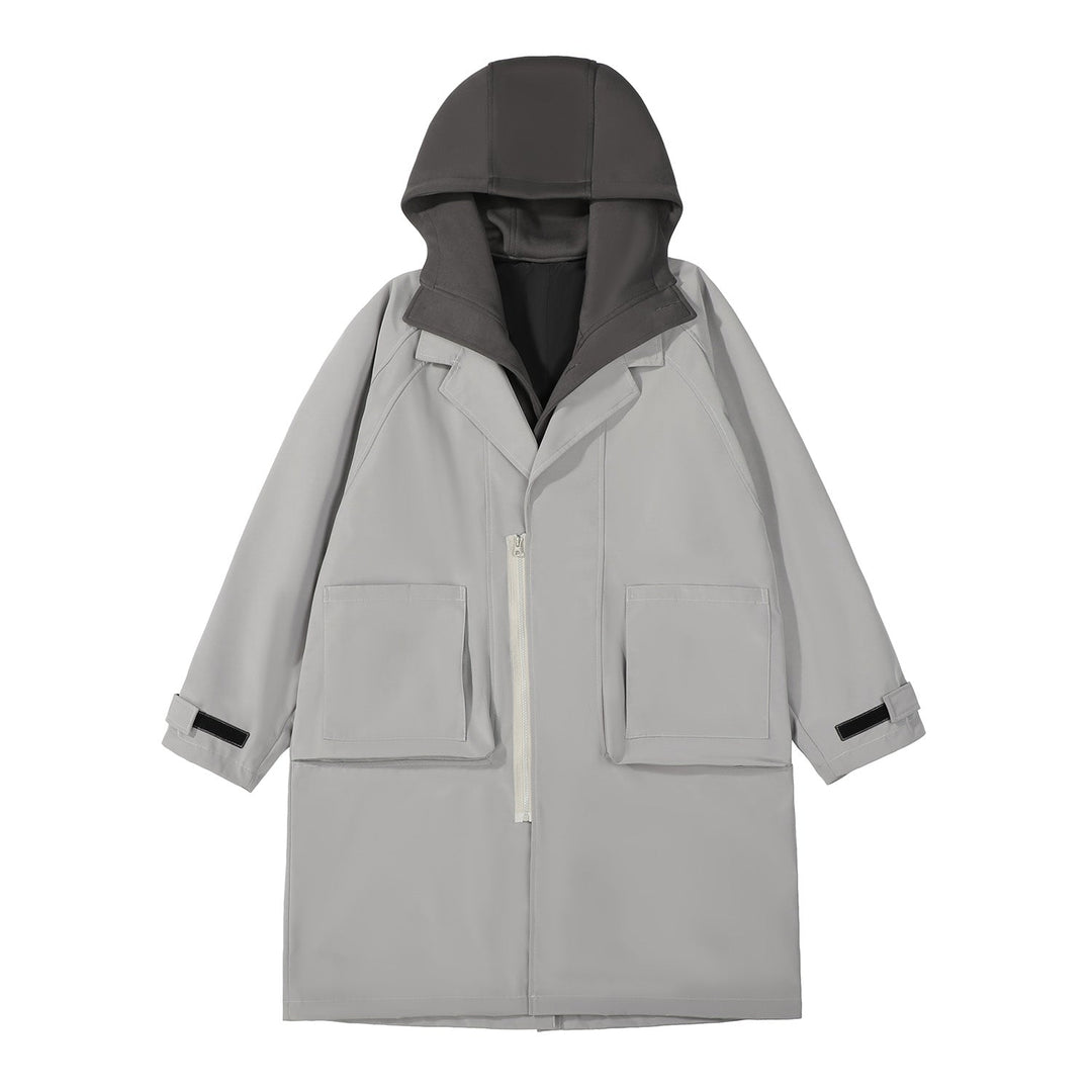 HiJ36 Grey Urban Trench Coat