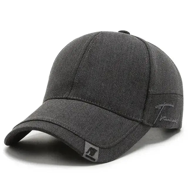 High Quality Men Solid Cotton Baseball Cap Luxury Fashion Black Outdoor Sports Peaked Hat Bone Sunshade Gorras Trucker Hats Kpop