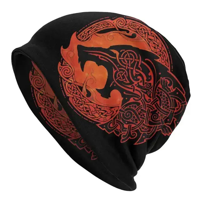 Celtic Beanie Hats Men Women's Thin Hat Tree Of With Triquetra Cap Street Skullies Beanie