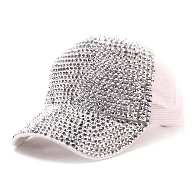 Rhinestone Baseball Cap Diamond Snap Back Unisex Hip Hop hat