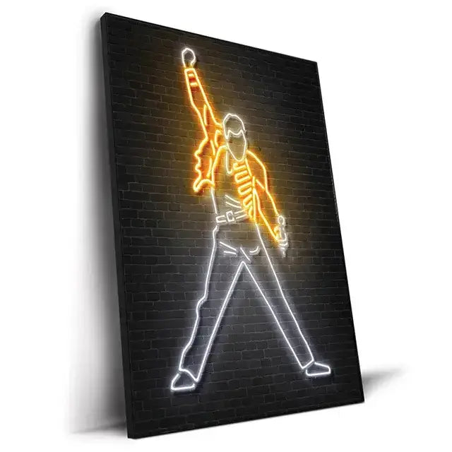 Neon Roots - Hip Hop and Rock Wall Art