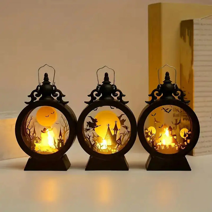 Enchanted Hallows Vintage Halloween Shadowbox Lanterns