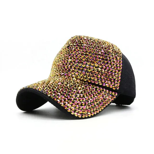 Rhinestone Baseball Cap Diamond Snap Back Unisex Hip Hop hat