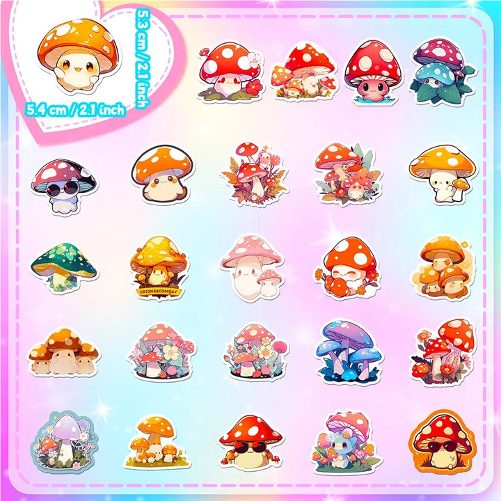 Kawaii Mushroom Stickers