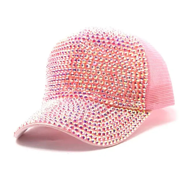 Rhinestone Baseball Cap Diamond Snap Back Unisex Hip Hop hat