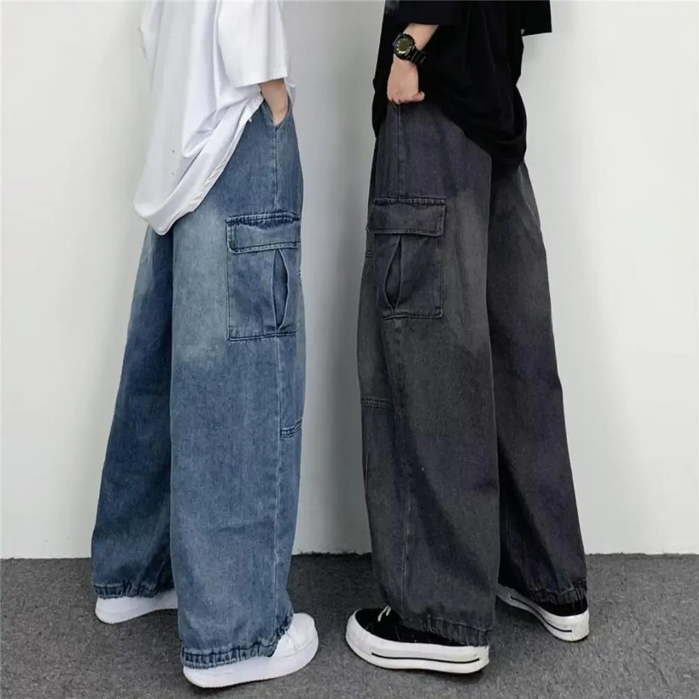 90's Baggy Cargo Jeans High Waisted