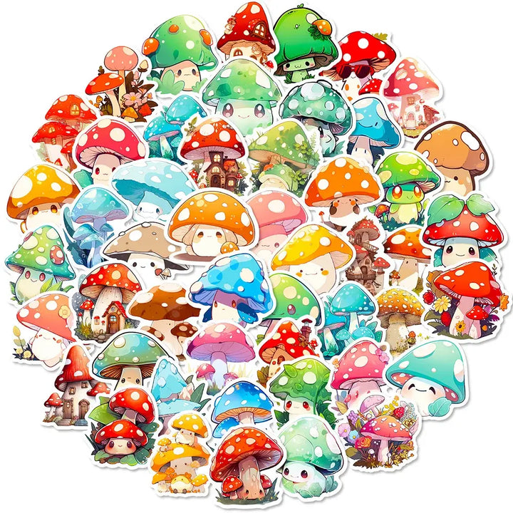 Kawaii Mushroom Stickers