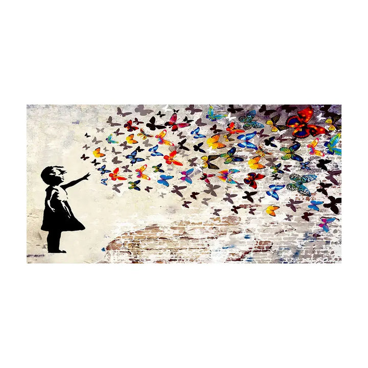 Banksy - Butterfly Gallery Canvas Print