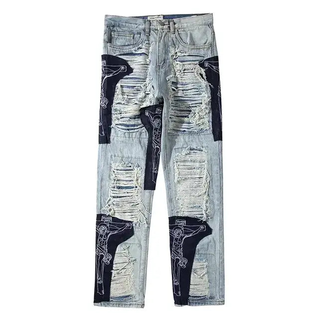 Men's Ripped Distressed Jeans