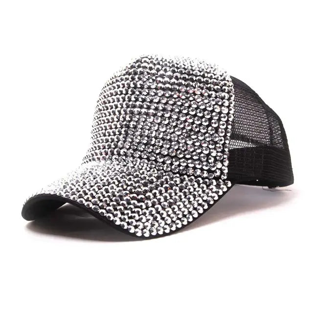 Rhinestone Baseball Cap Diamond Snap Back Unisex Hip Hop hat