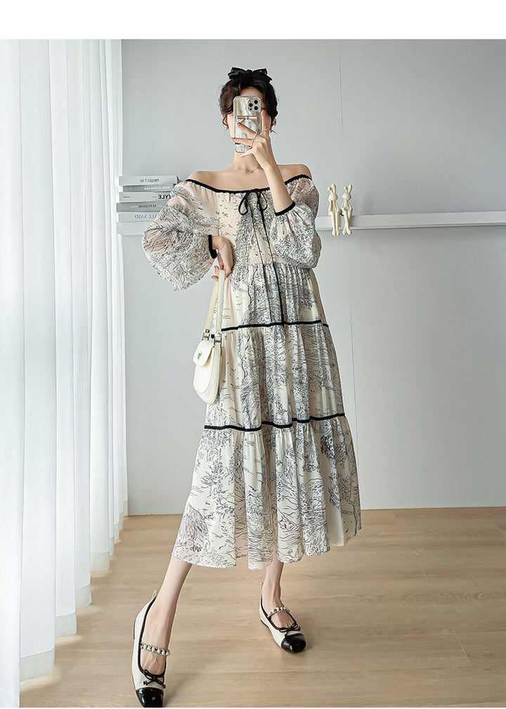 Relex-fit  French Frill dress / Skirt