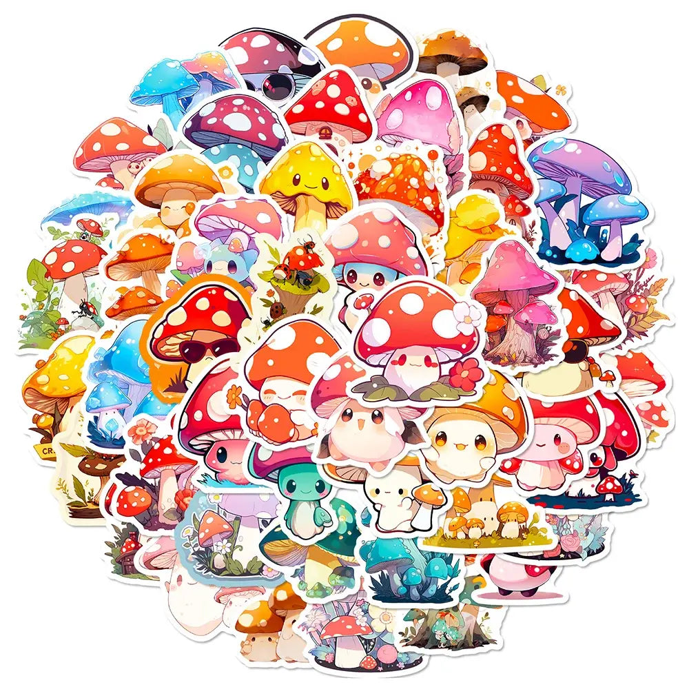 Kawaii Mushroom Stickers