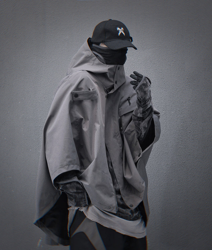 HiJ40 Grey I-Tech Poncho