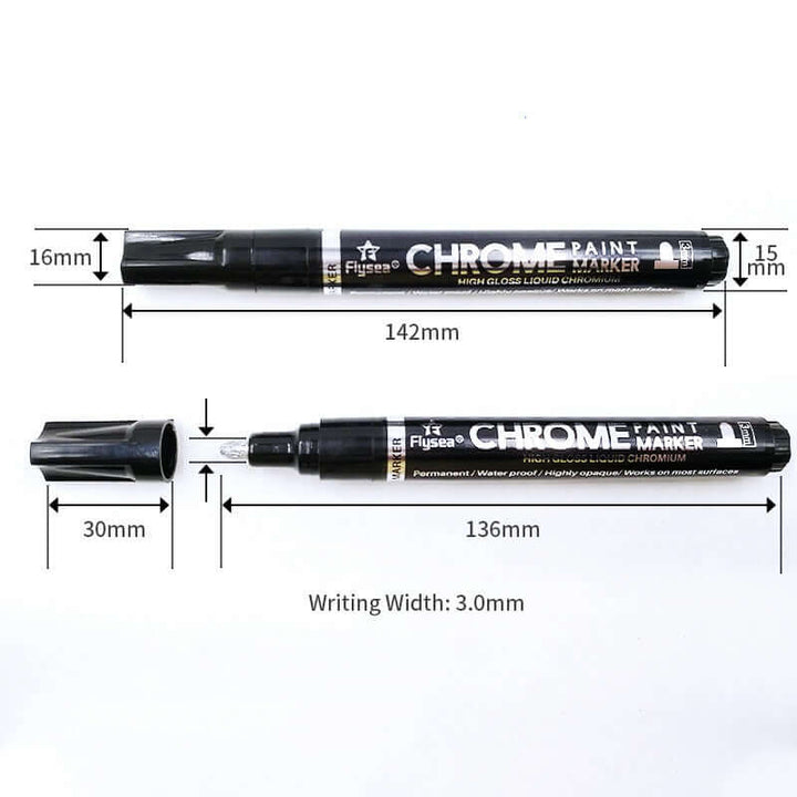 Mirror Reflective Paint Pen Reflective Chrome