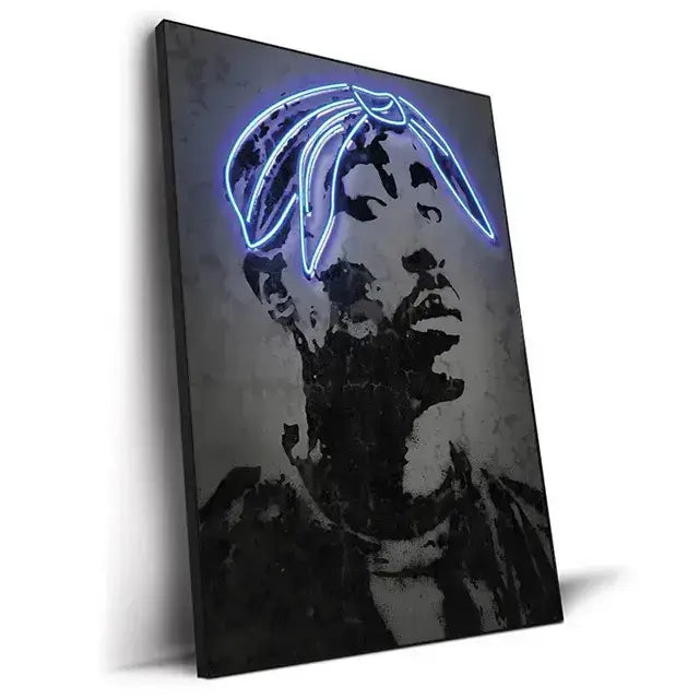 Neon Roots - Hip Hop and Rock Wall Art