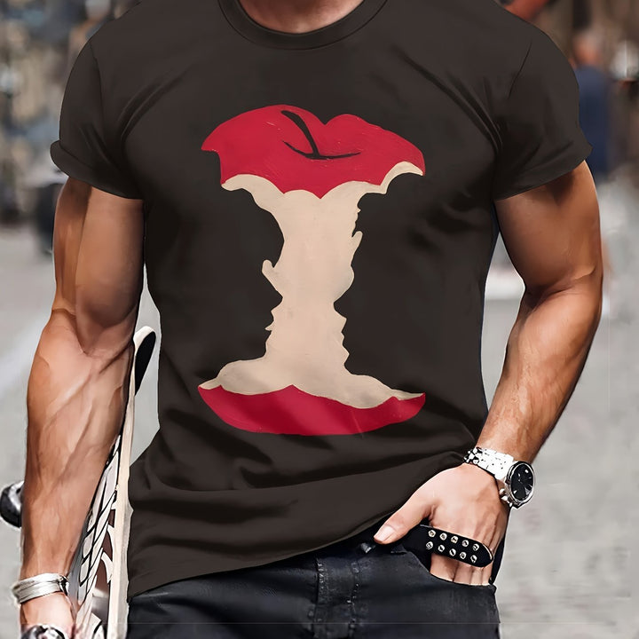 Fashionable Men's 3D Printed T-shirt - Made Of Soft And Breathable Polyester Fabric, Machine Washable, Round Neck Design, Comfortable And Casual Wear - Suitable For Daily Activities