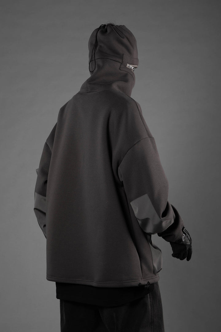 HiH33 Grey Utility Hoodie
