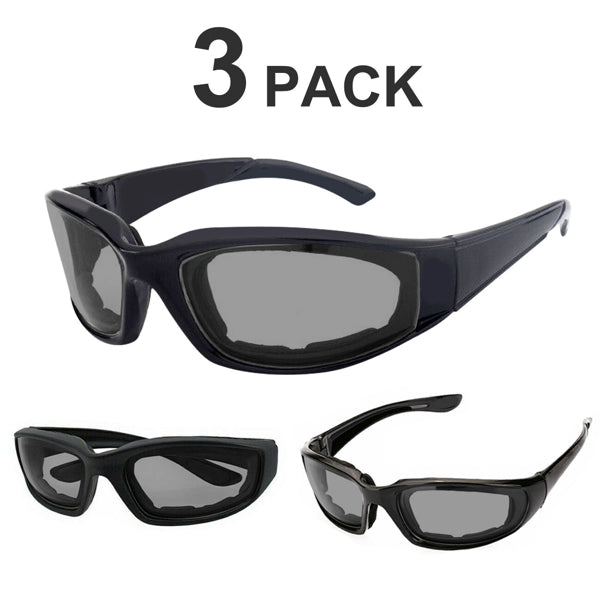 3 x Motorcycle / Sports Glasses Wind Resistant Sunglasses