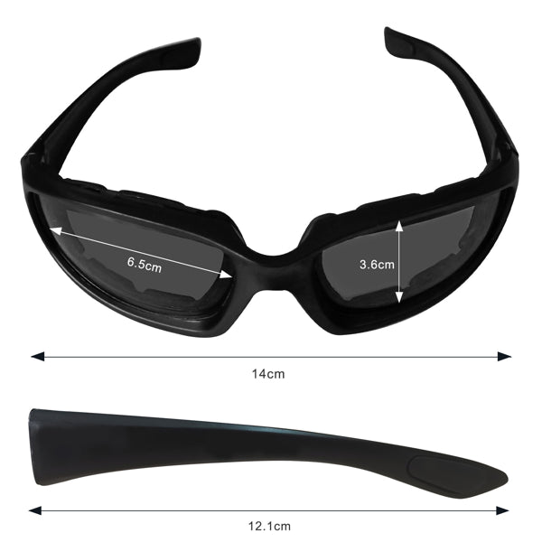 3 x Motorcycle / Sports Glasses Wind Resistant Sunglasses