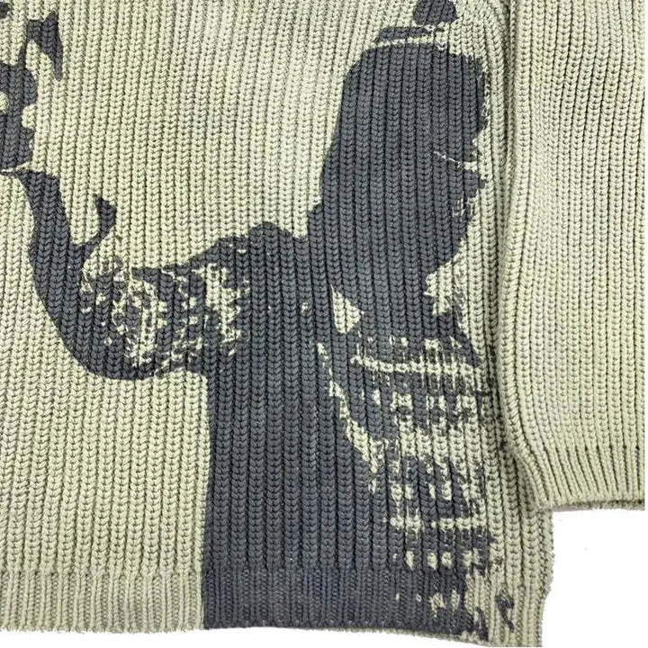 Vintage Knit Gun Sweater