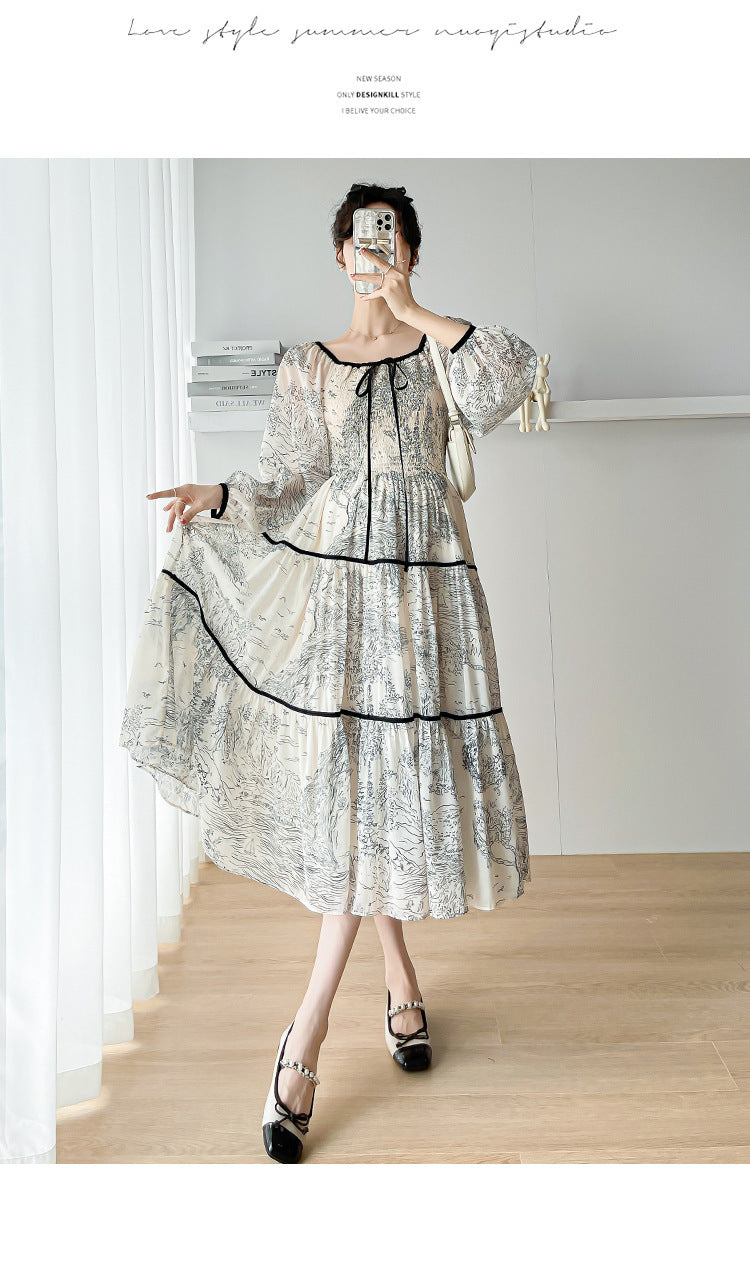 Relex-fit  French Frill dress / Skirt