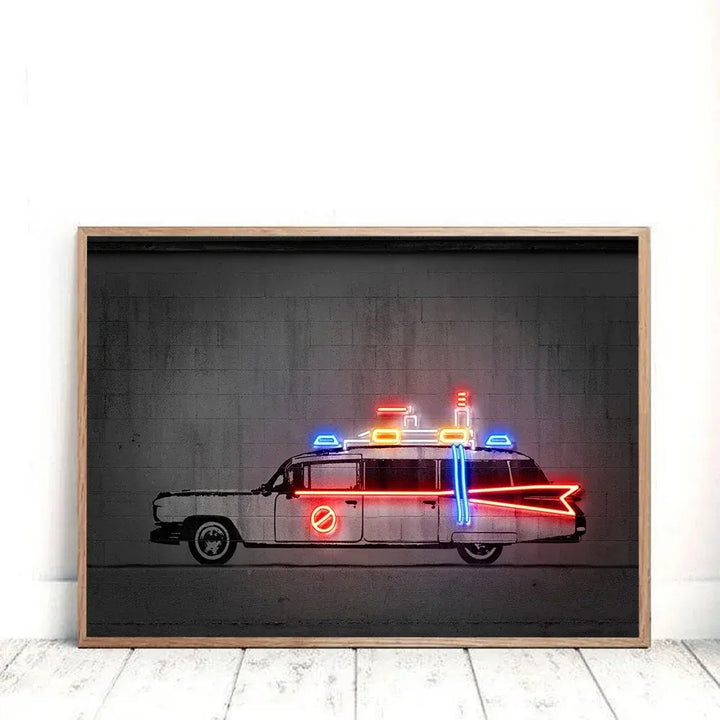 DeLorean, Mystery Machine, Ectomobile art