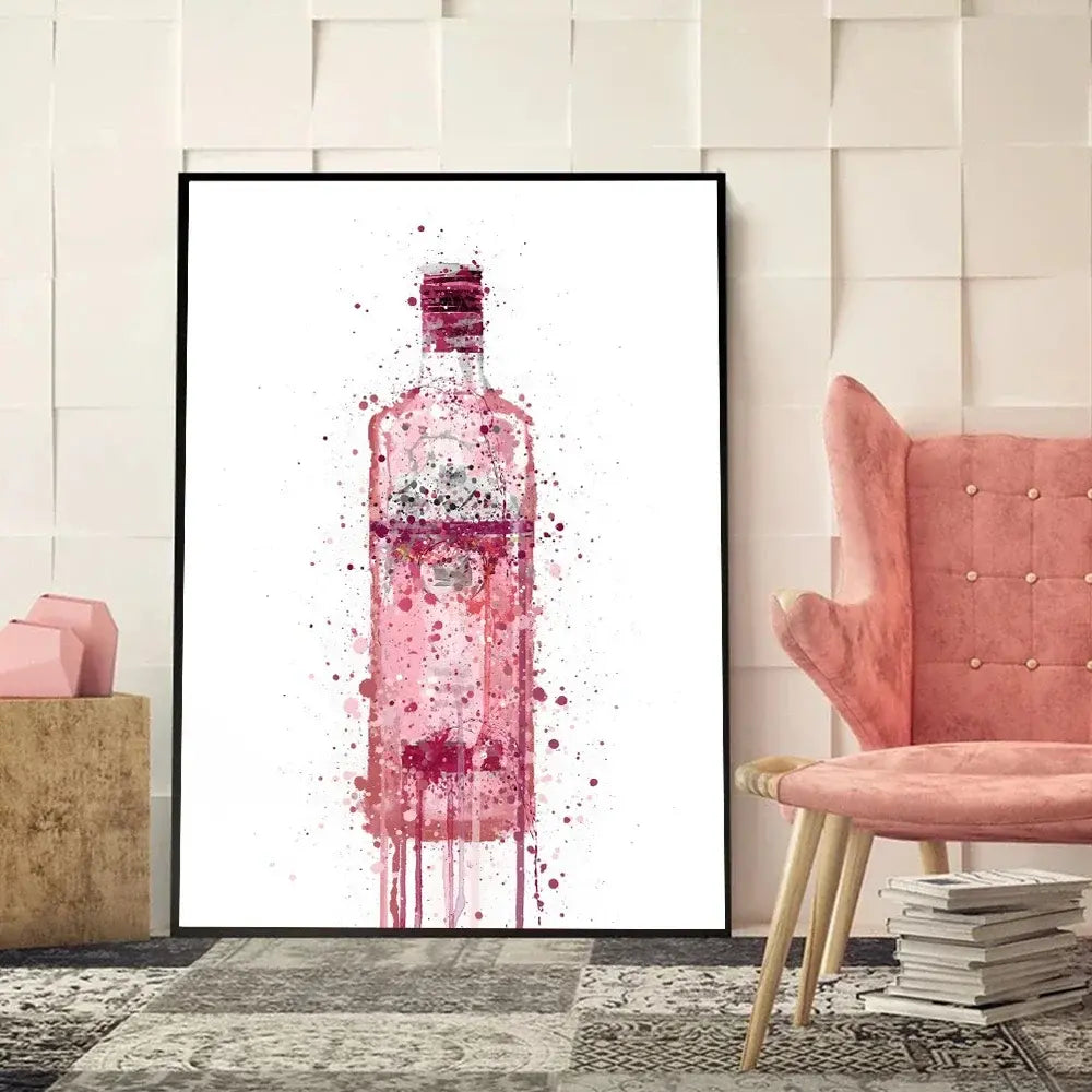 Abstract Alcohol Wall Art