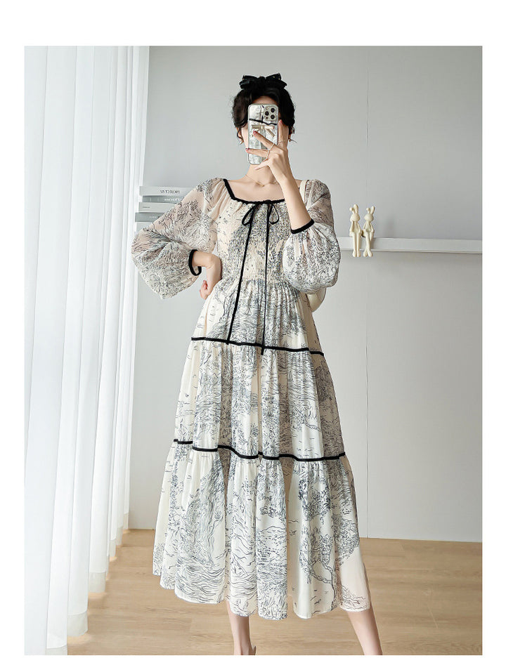 Relex-fit  French Frill dress / Skirt