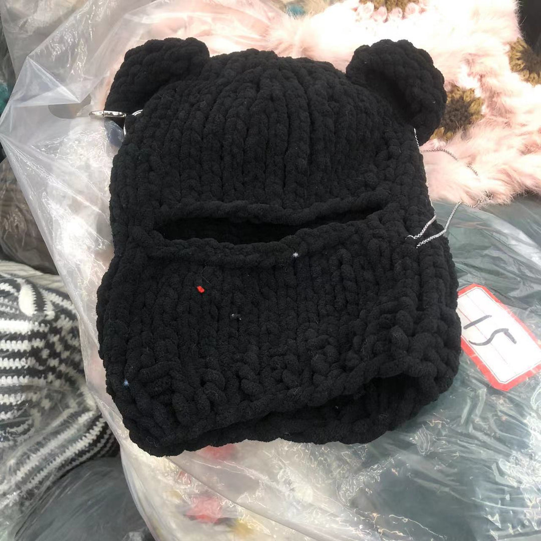 Ninja Bear Knitted Hat